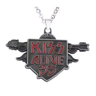 Kiss - Necklace - Kiss Alive Logo - Silver